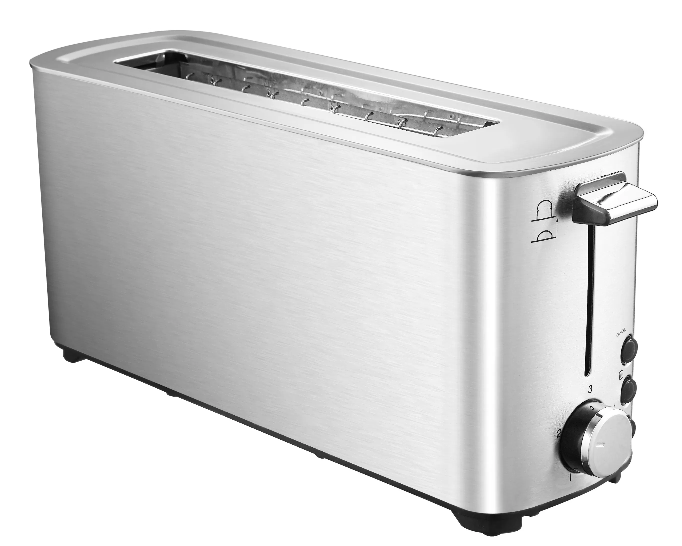 Tenfly Factory Custom Toaster 2 Slice Single Slot Stainless Steel Bread Toaster