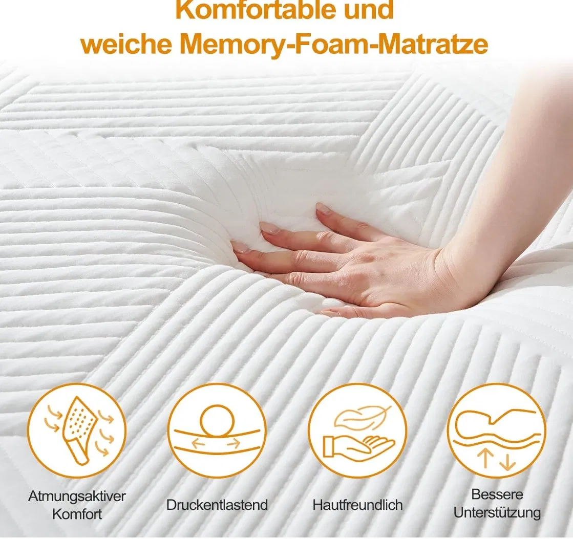 Hotel Comfortable King Size Quality 5 Star Hotel Queen Mattress Roll Compressed Mattress Gel Memory Foam Mattress