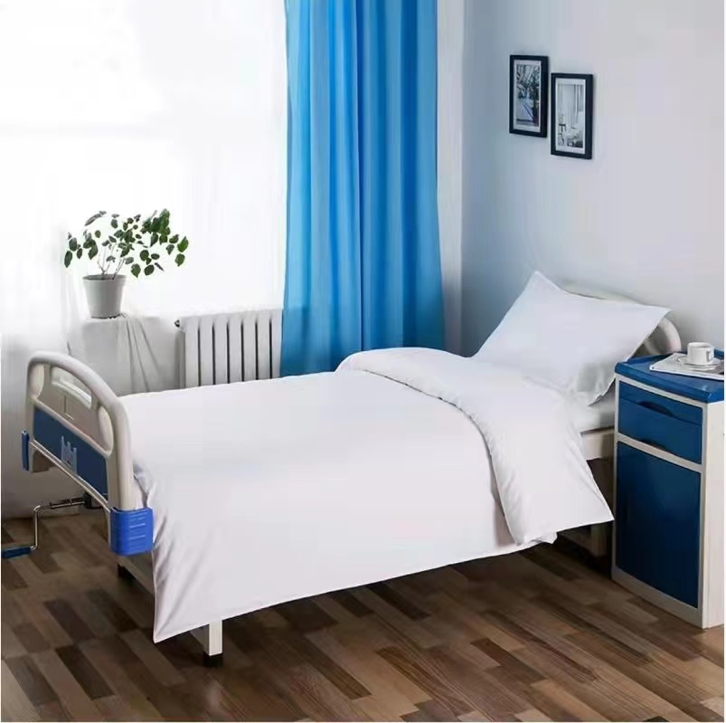 China Origin Poly Cotton Hospital Bed Sheet 1.8*2.0 Skin Friendly