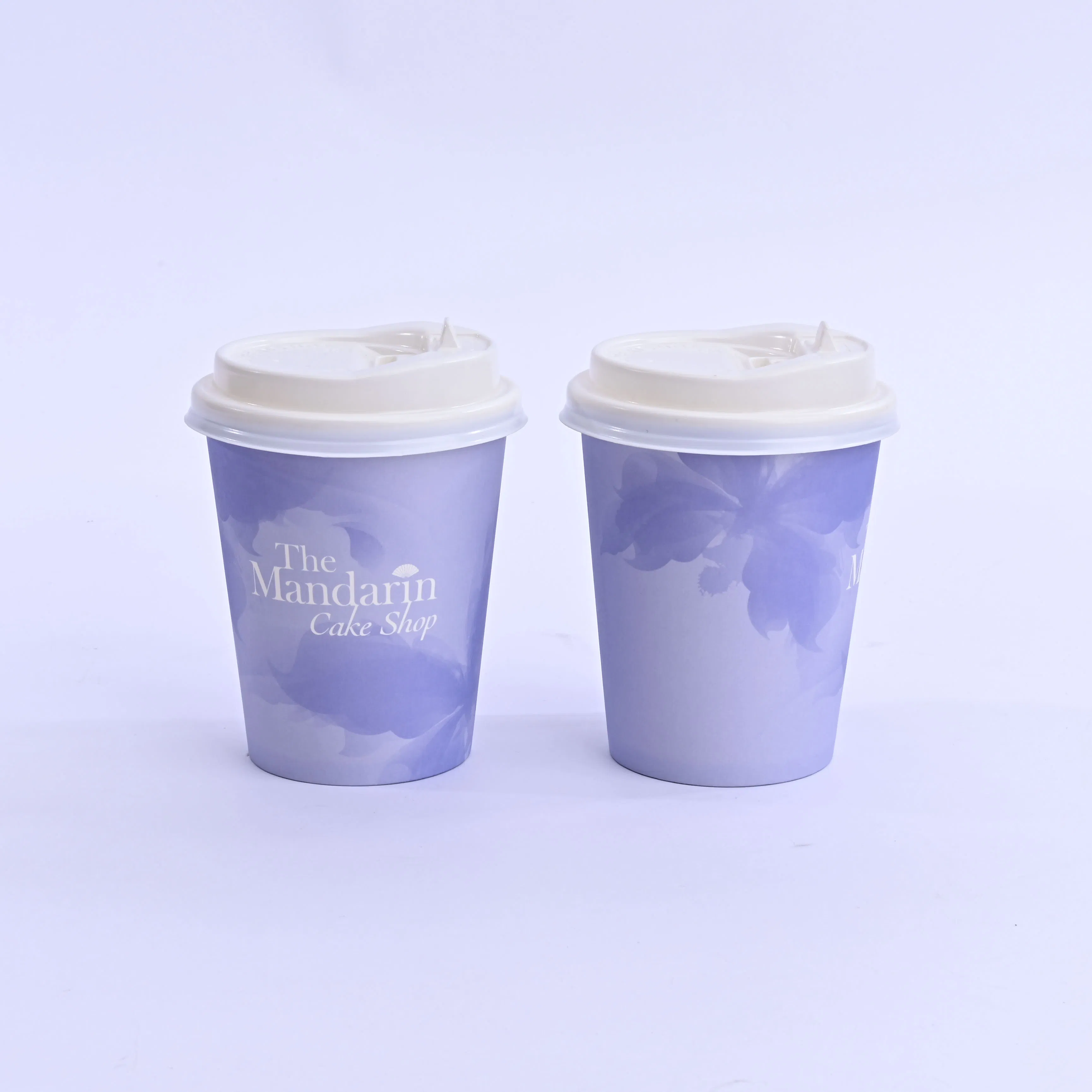 Бумажный стакан 8 унций для кофе с крышкой