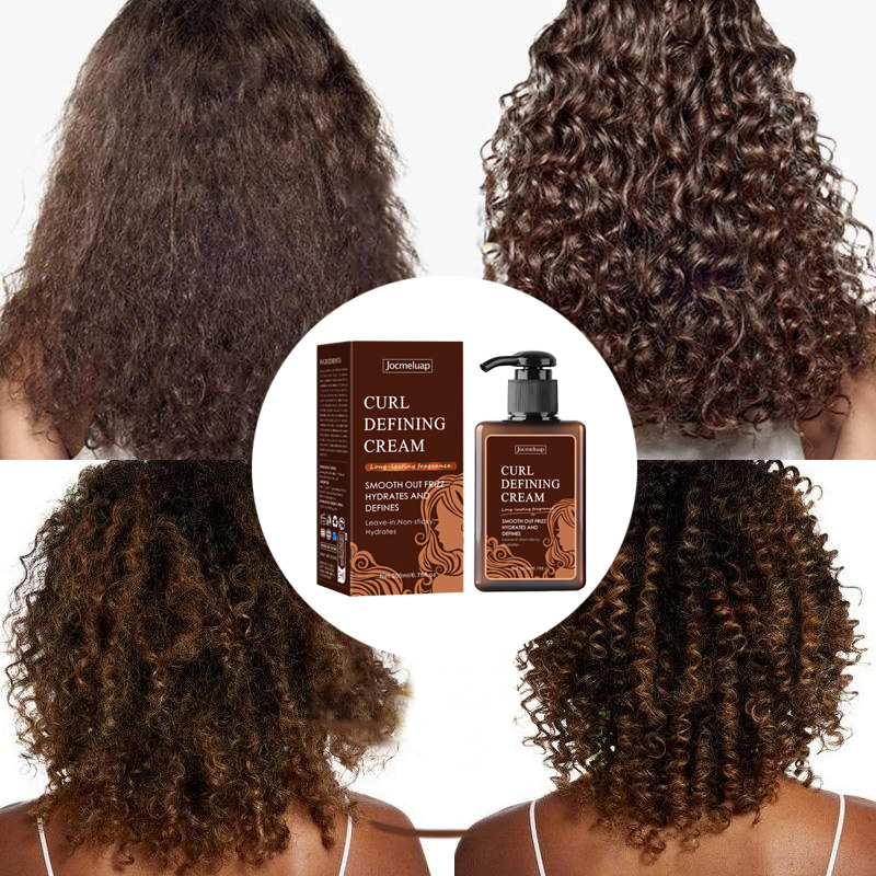 Deep Moisturizing Vegan Natural Hair Styling Curl Cream Private Label Curl Defining Cream for African American