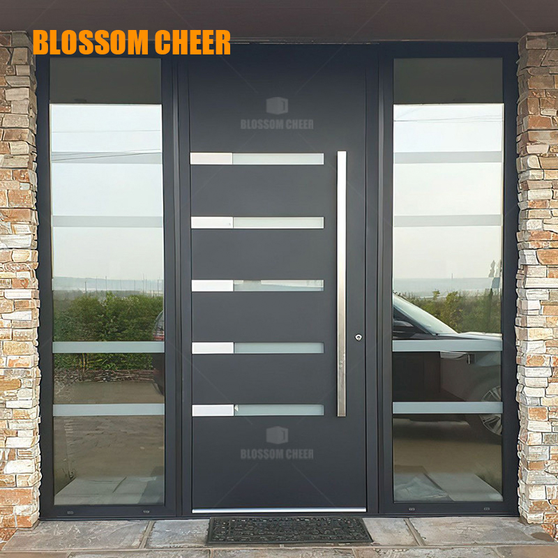 2026 New Design Modern Entry Door Design Stainless Steel Doors for House