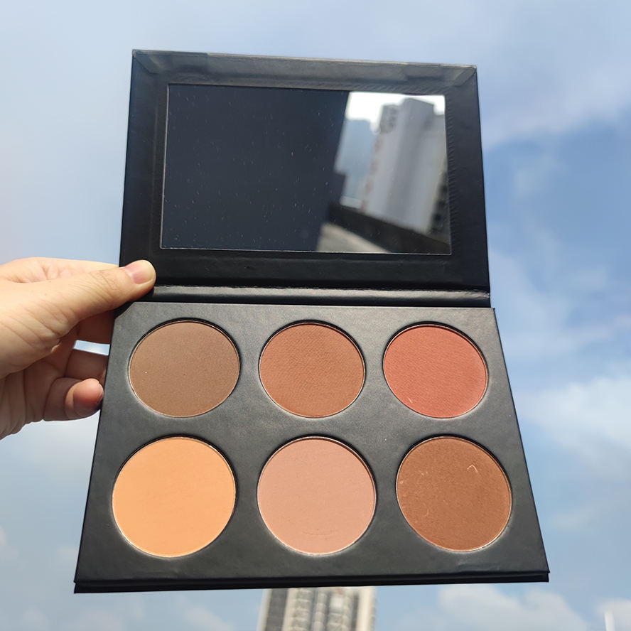 Wholesale No Brand Private Label DIY Makeup Palette Press Blusher