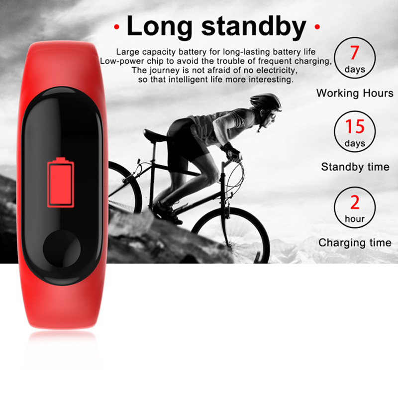 Умный браслет M3: фитнес-трекер с пульсометром и тонометром