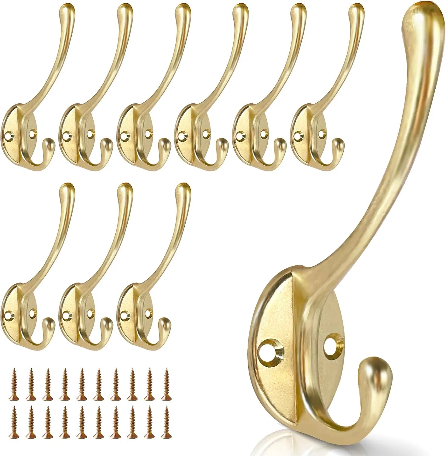 Mdyg222K Die-Cast Zinc Coat Hook, Gold Finish