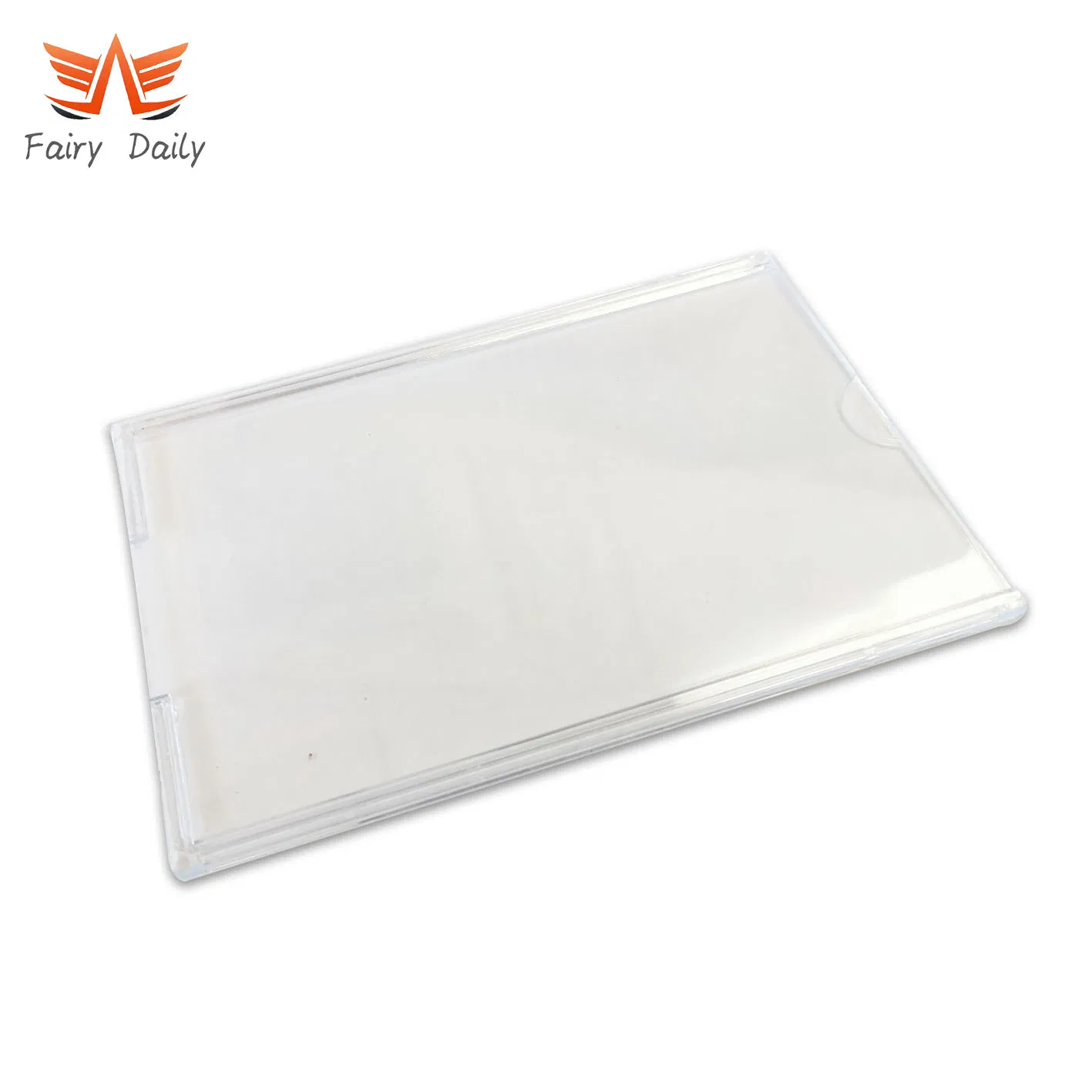 Vertical Plastic ID Name Business Working Badge Clear Card Holder