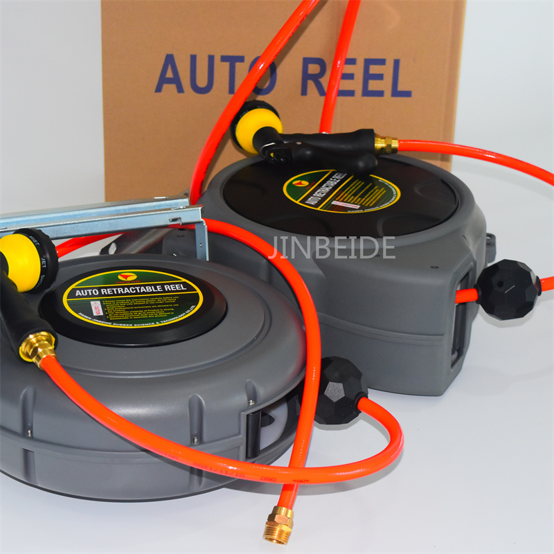 Fast Delivery 10m Automatic 180 Degree Rotation Retractable Car Beauty Automobile Repair Hose Reel Water Hose Reel