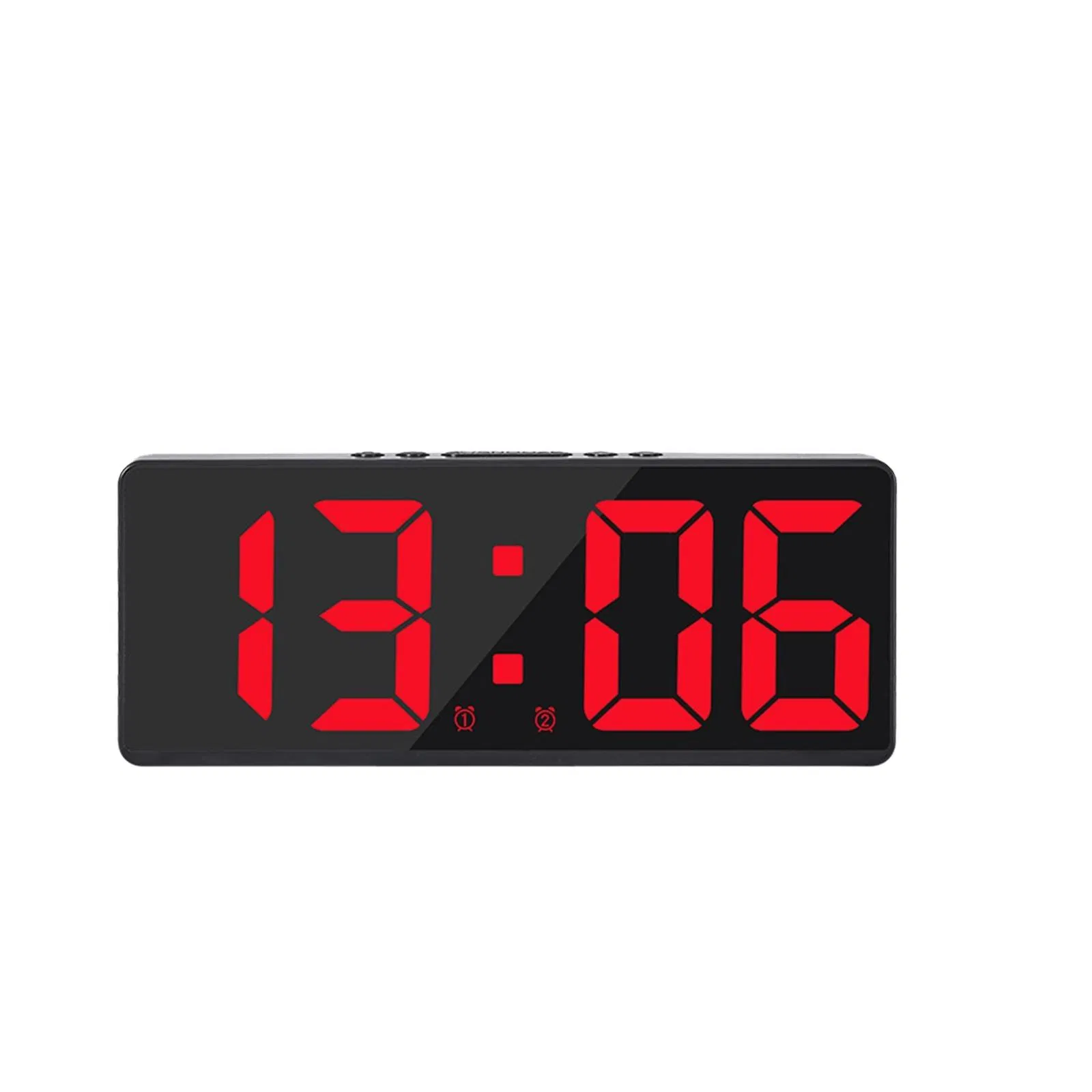 Electronic Alarm Clock USB Snooze Large LED Display for Bedroom Desktop