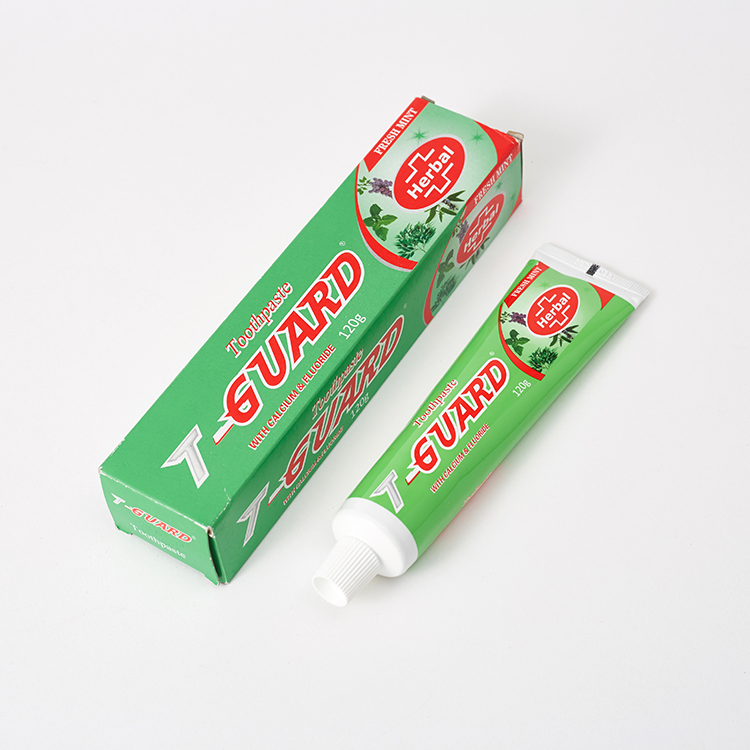 Free Sample Custom Brands Cheap 120g Fresh Breath Mint Herbal Fluoride Toothpaste
