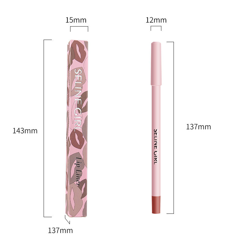 Seline Girl 12 Colors Smooth Texture Matte Lip Liner Pencil