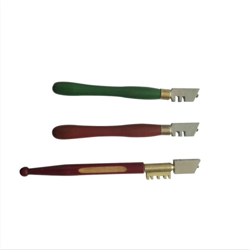 Safety Wooden Handle Glass Cutter Use for Tile and Glass Cutter Tc-03