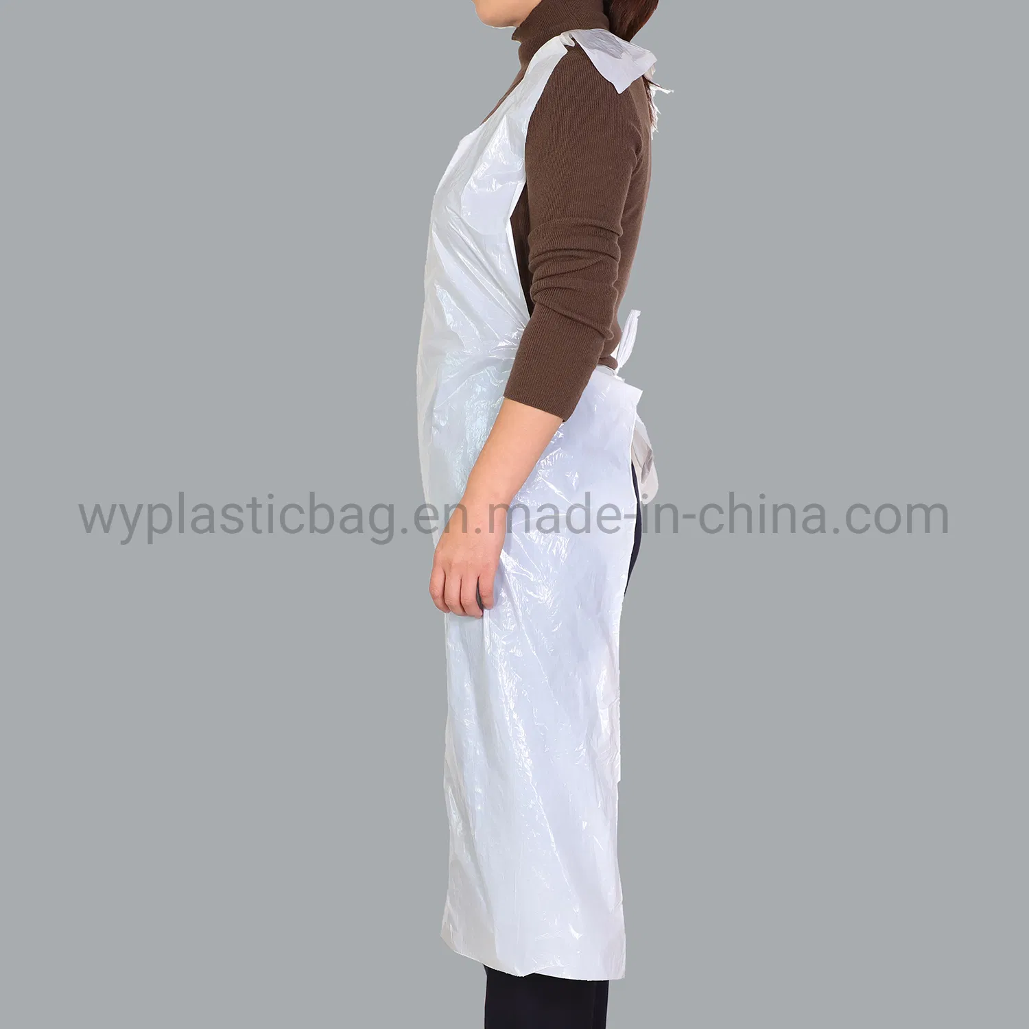 Disposable Plastic PE Apron with Waterproof Tear-Resistant HDPE LDPE for Food Kitchen Protecting