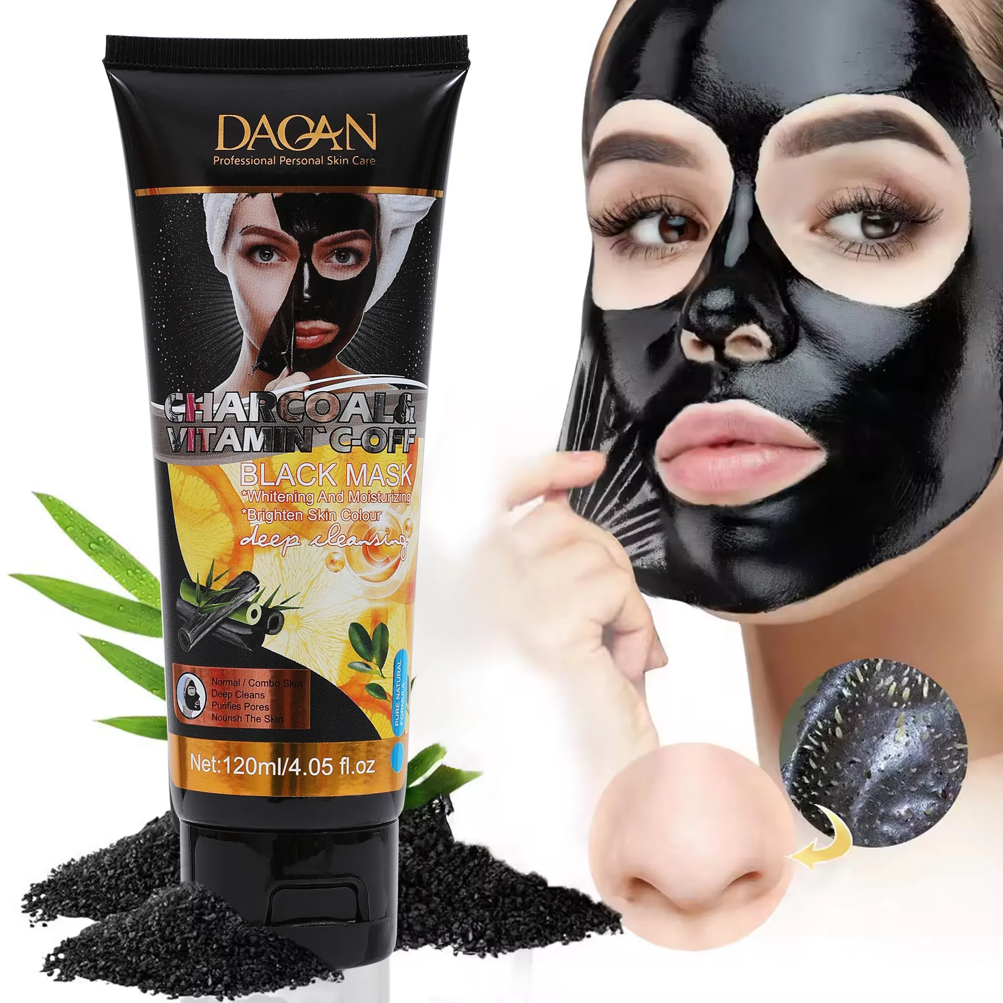 Revitalizing Charcoal Face Mask Infused with Vitamin C Essence