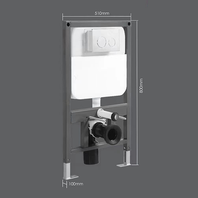 Bathroom Hidden Water Tank Concealed Cistern Wall Hung Toilet Water Tank with Water Mark