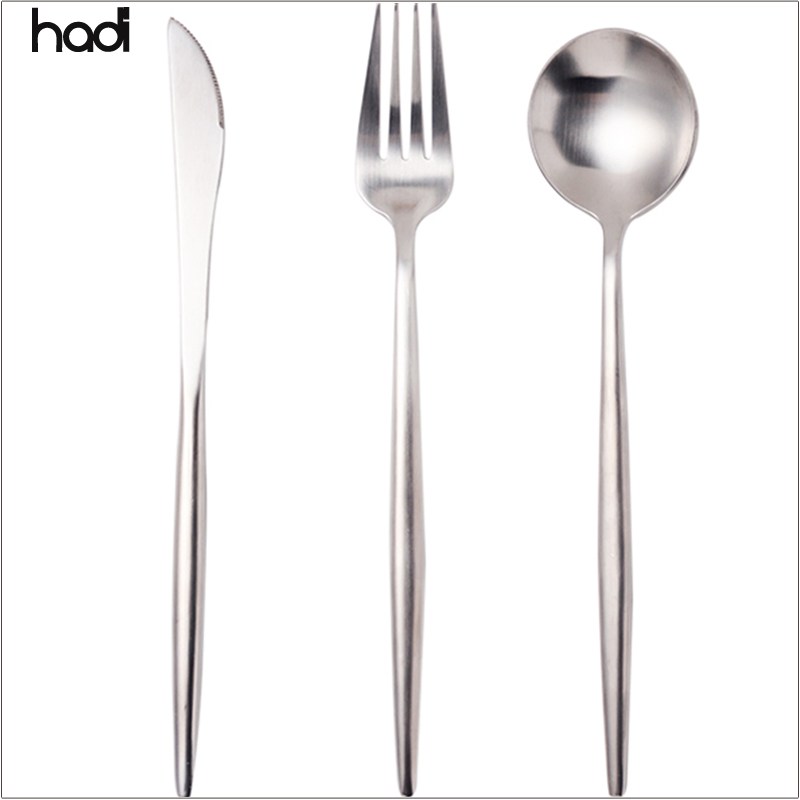 Restaurant Tableware Equipment Cutlery Sets Luxury High Quality Stainless Steel Cutlery Flatware Set Complete