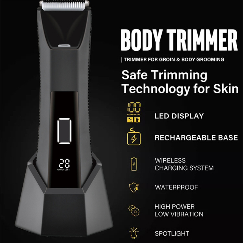 2 in 1 Painless Face Shaver Bikini Mens Body Ball Trimmer Rechargeable Electric Shaver Hair Trimmer