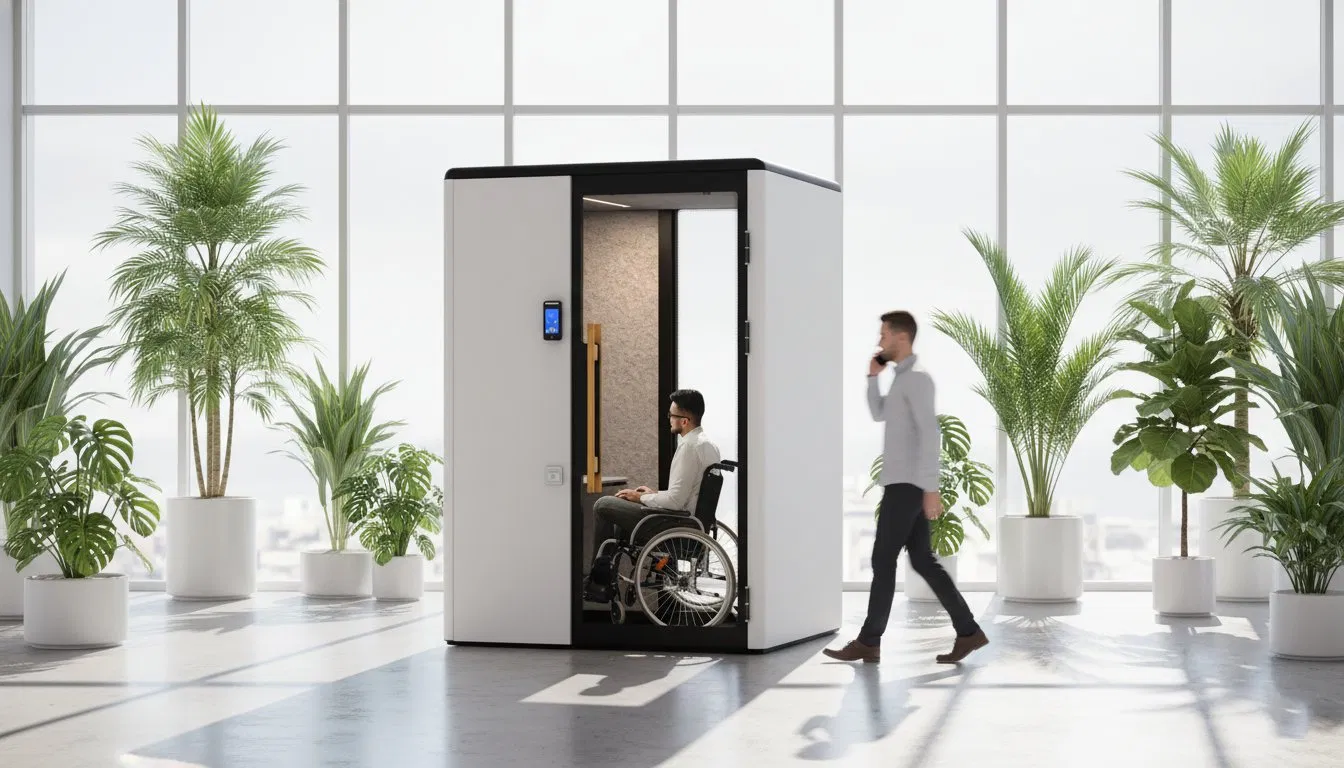 Soundproof Acoustic Meeting Pod Booth for Office, Lobby and Waiting Room