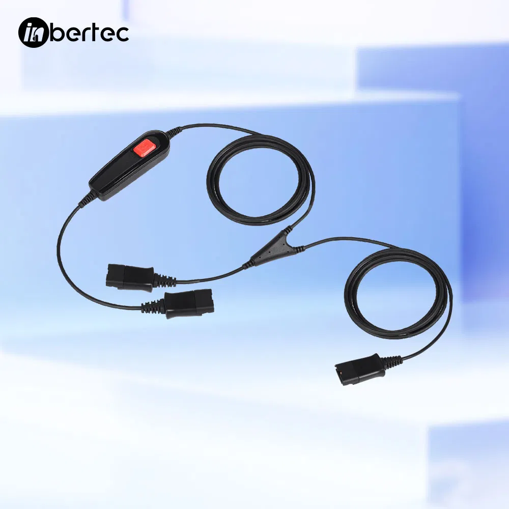 Y-образный кабель для гарнитуры колл-центра с быстрым соединением