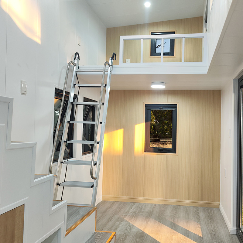 Prefab Mini Modular Homes: Space Frame Tiny Building Portable House on Wheels