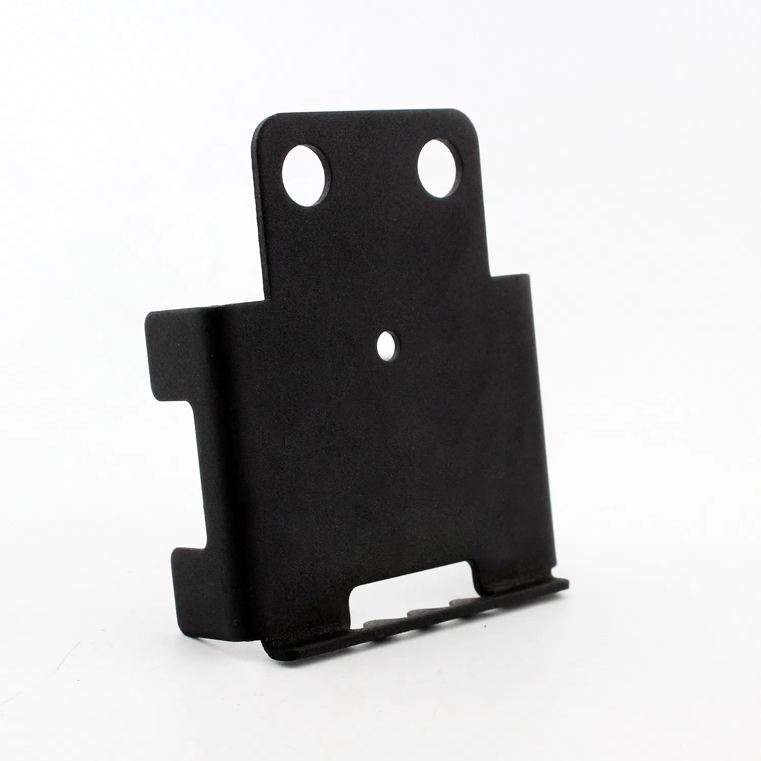Custom Black Painted Sheet Metal Steel Angle Bracket Part