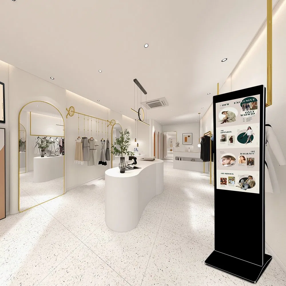 43-дюймовый сенсорный киоск для рекламы и информации