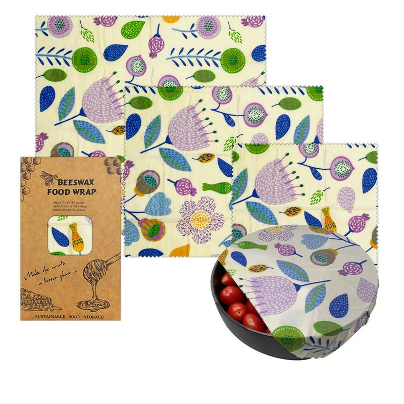 Beeswax Food Wraps Reusable Food Storage Bags