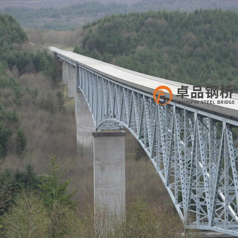 Galvanized Prefab High Qualty Steel Structure Bridge/Zhuopin Steel Bridge