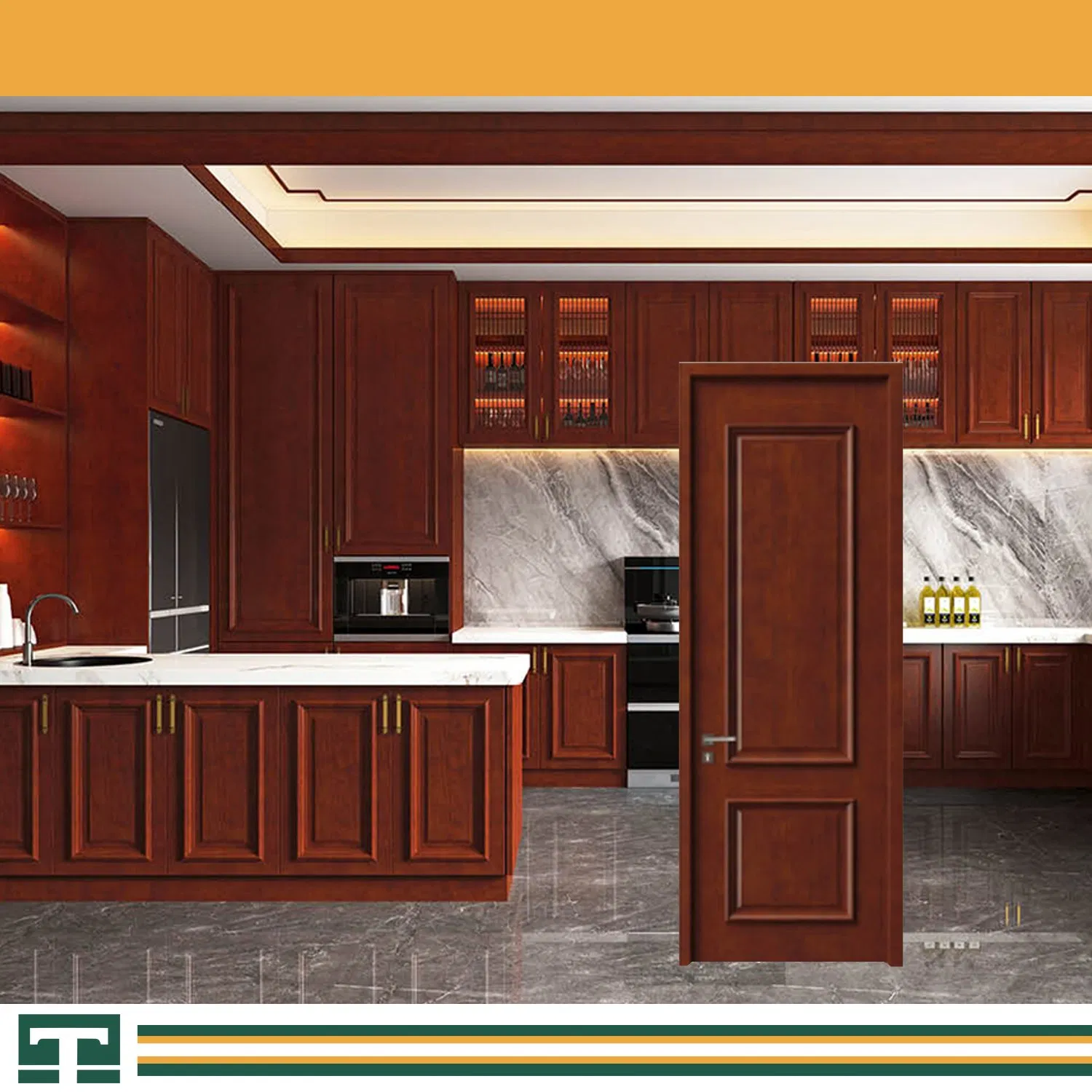 Custom Styles & Colors MDF PVC Wood Security Bedroom Bathroom Solid Fire Rated WPC Plain House HDF Wooden Interior Door