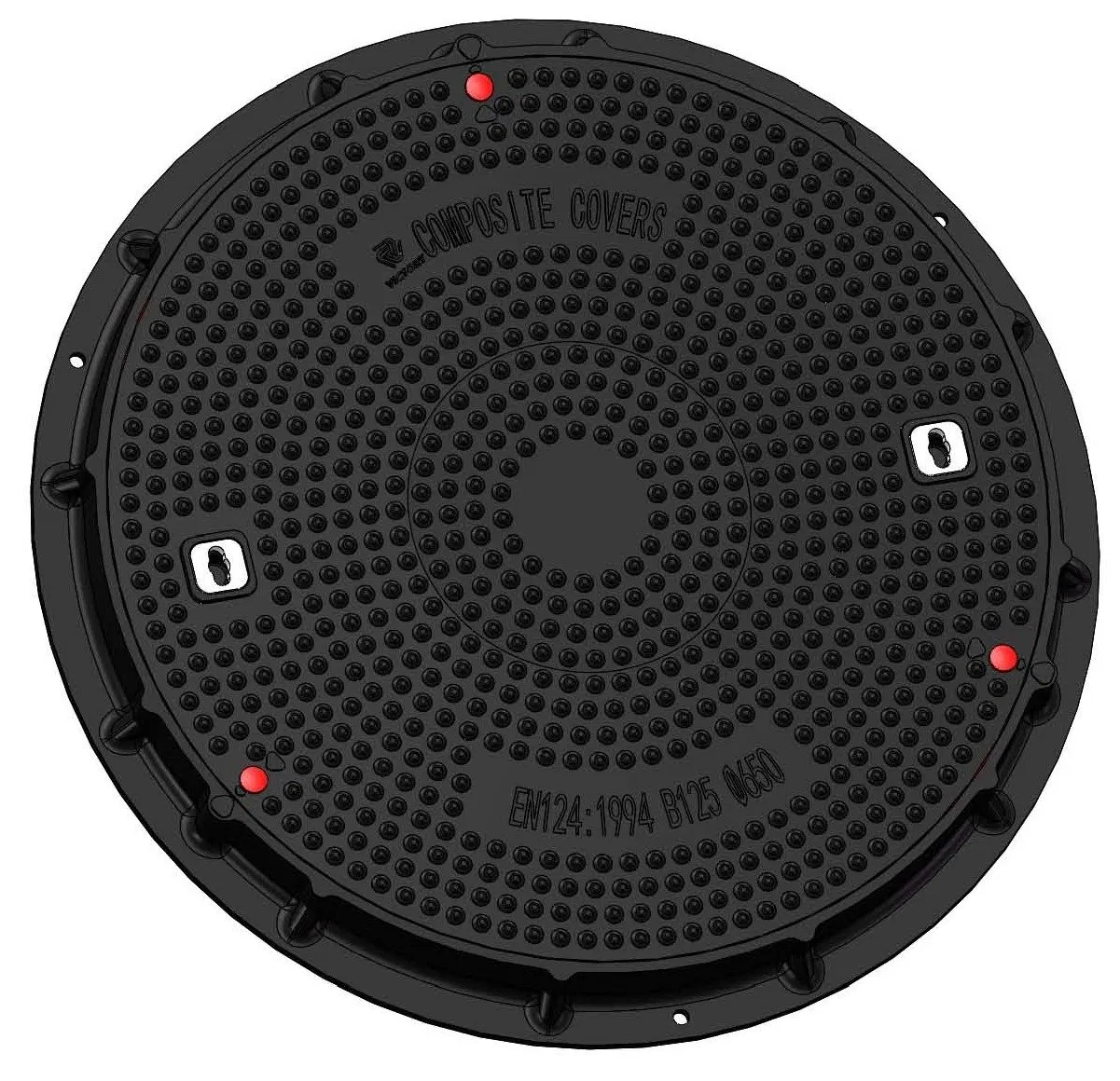 High Quality SMC Composite Round Waterproof Manhole Cover and Frame FRP GRP Fiberglass Square Watertight Manhole Cover Resin Seal Lock Inspection Manhole Cover