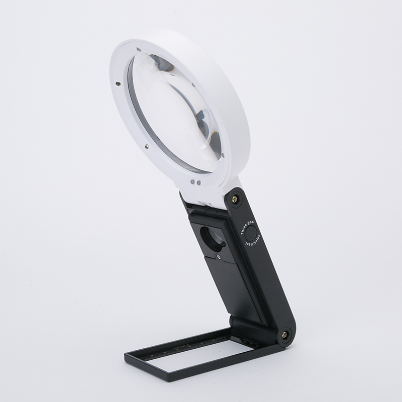 Back to School Supplies LED Lighted Hands Free Magnifying Glass with Light Stand-Portable Illuminated Magnifier