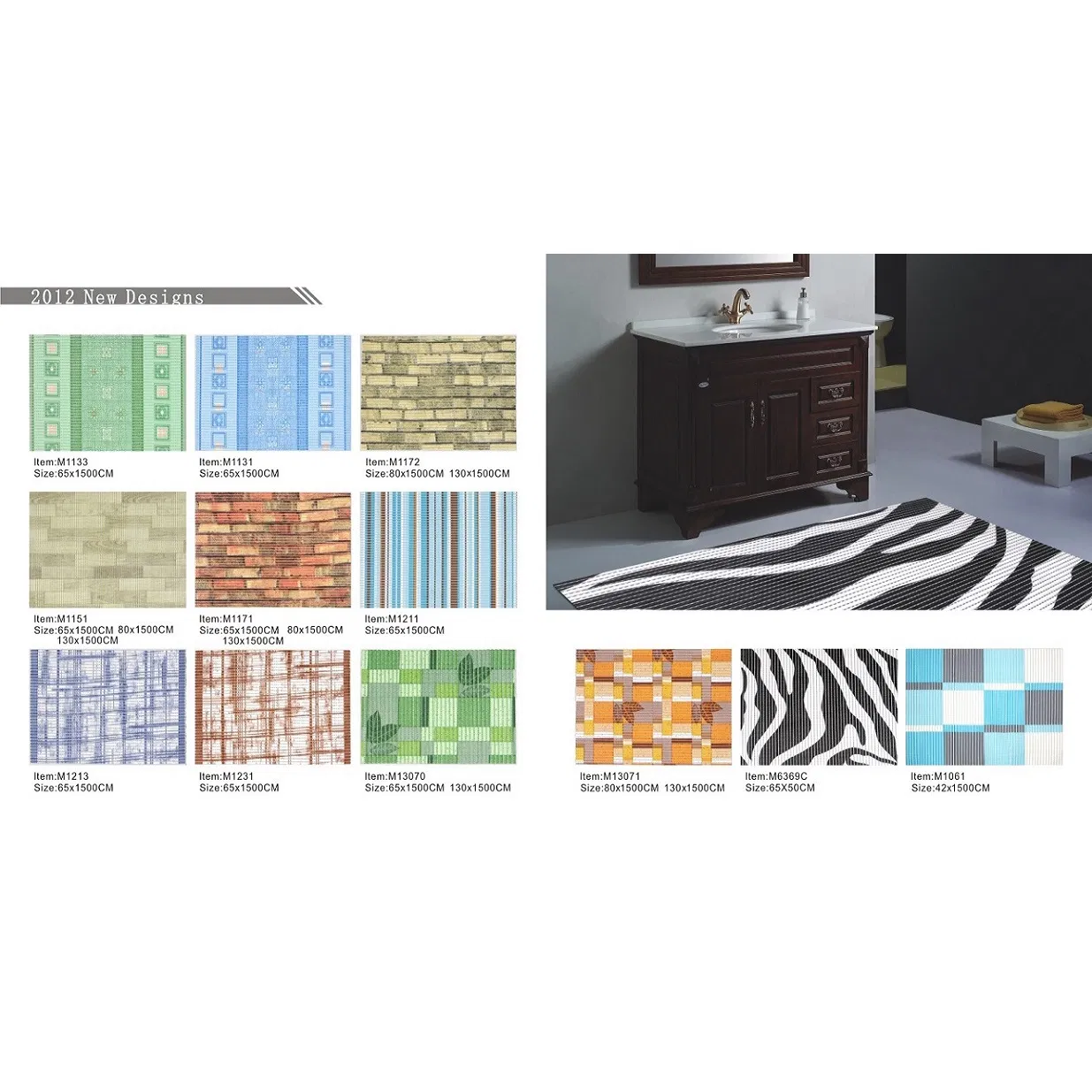 PVC Foamed Anti Slip Printed Mat