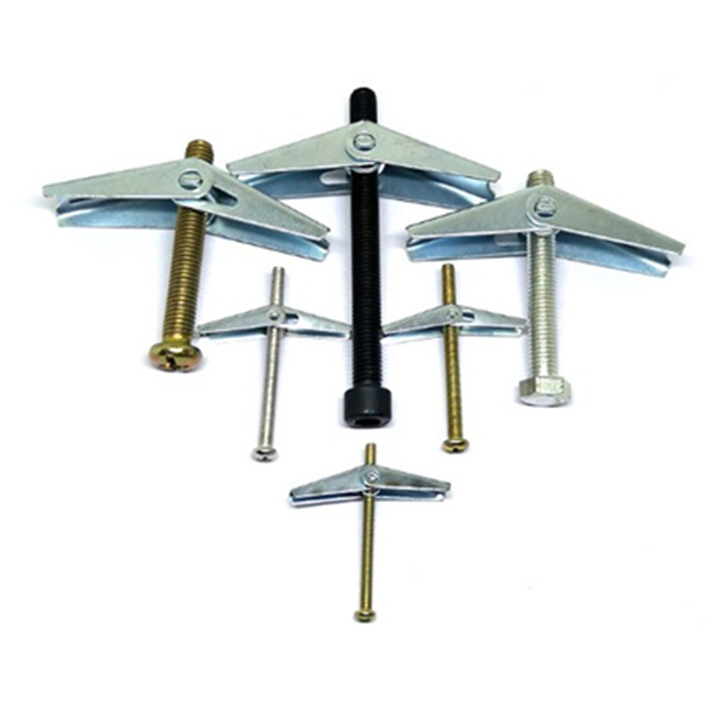 M4 M5 M6 M8 Butterfly Plastic Drywall Wall Anchor Plug with M3.5 Self Tapping Screw