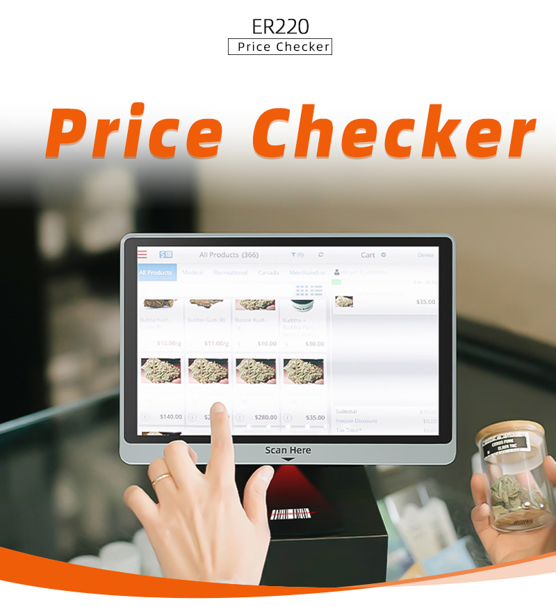 Android 11 Wall Mount 10-Inch Price Checker Tablet with 1d/2D Scanner Er220
