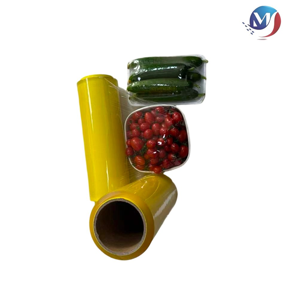 PVC Cling Film Jumbo Roll for Commercial Food Packaging