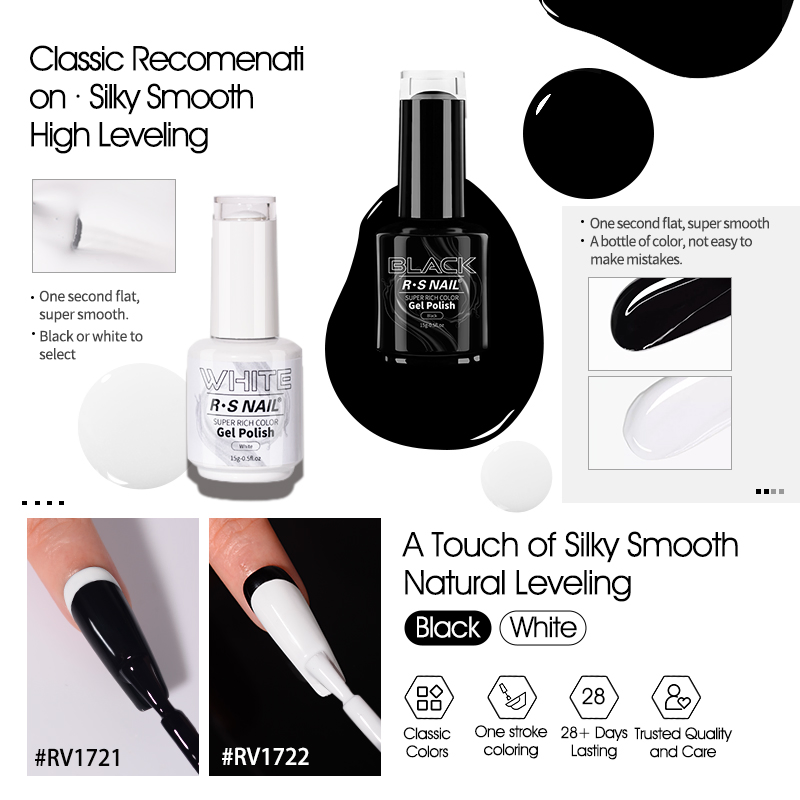 R S Nail OEM Private Label 15g Super Rich Color Gel Polish Adhesive Nail Glue High Quality Long Lasting Varnish Gel Nail Beauty