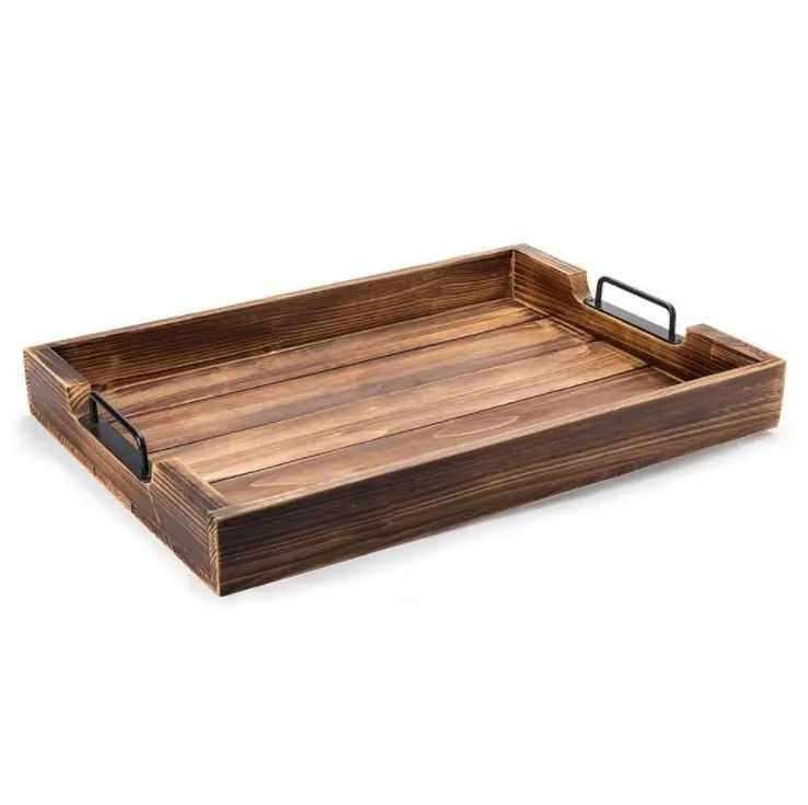 Деревянный сервировочный поднос Torch Wood