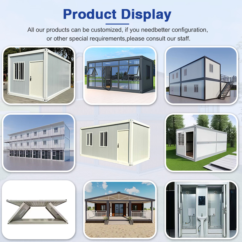 Prefab Container House 20FT/40FT Shipping Residential Commercial Use Prefab Detachable Container House with Insulation Waterproof