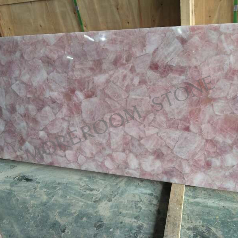 Pink Crystal Rose Quartz Coffee Table Gemstone Marble Stone China Price