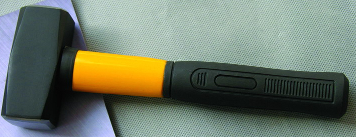 Carbon Steel Forged German Type Stone Hammer with Handle