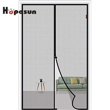 Easy Install Magnetic Screen Door Curtain Anti-Mosquito Net Fly with Strong Magnet