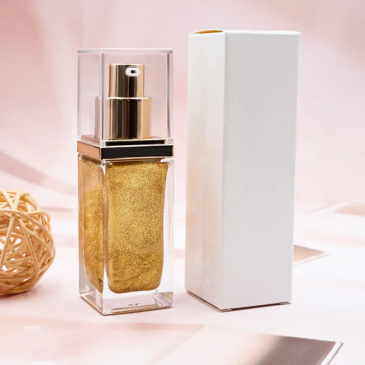 Custom Logo Private Label OEM Shimmer Waterproof Body Face Liquid Highlighter