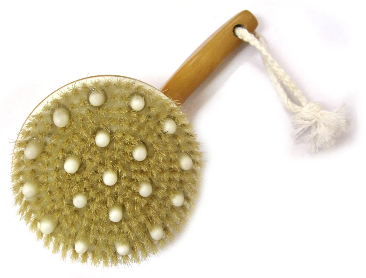 Manufacturers Hot Selling Can Customize High-Quality Wooden Long-Handled Bristle Bamboo Bath Brushes