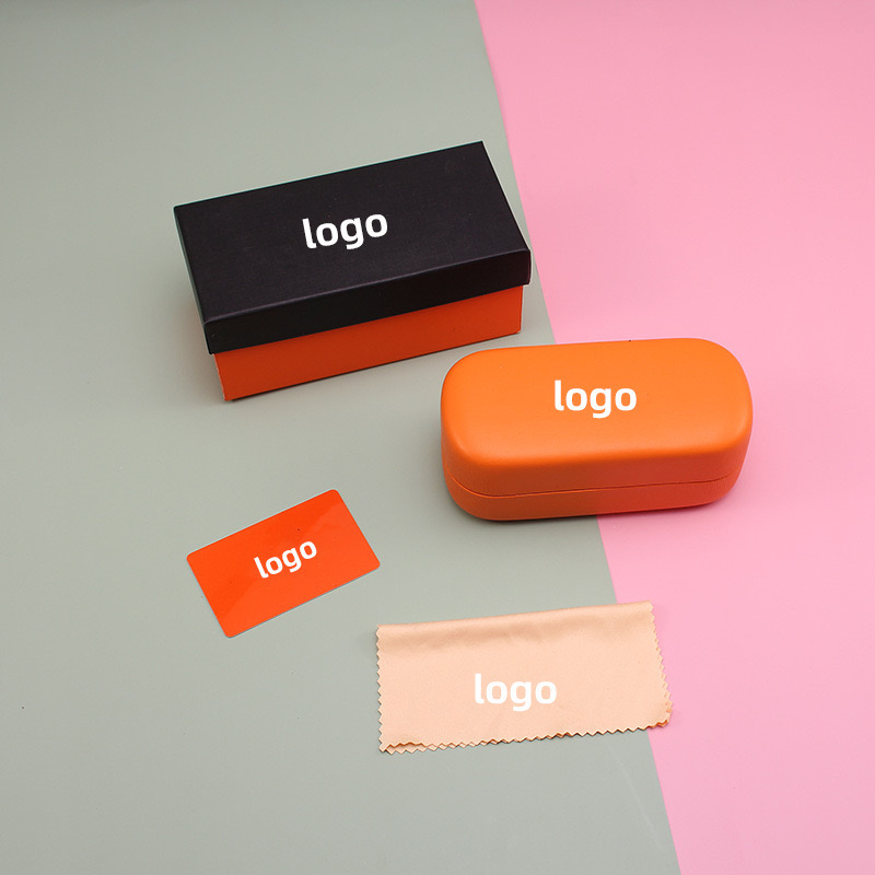 Leather Iron Foldable Magnetic Suction Glasses Gift Case