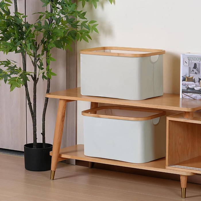 Linen Storage Bin for Bedroom Dirty Clothes Towels Blankets Toys