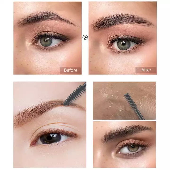 Custom Logo Eye Brow Shaping Makeup Waterproof Sweat-Proof Cruelty Free Vegan Clear Liquid Eyebrow Styling Gel