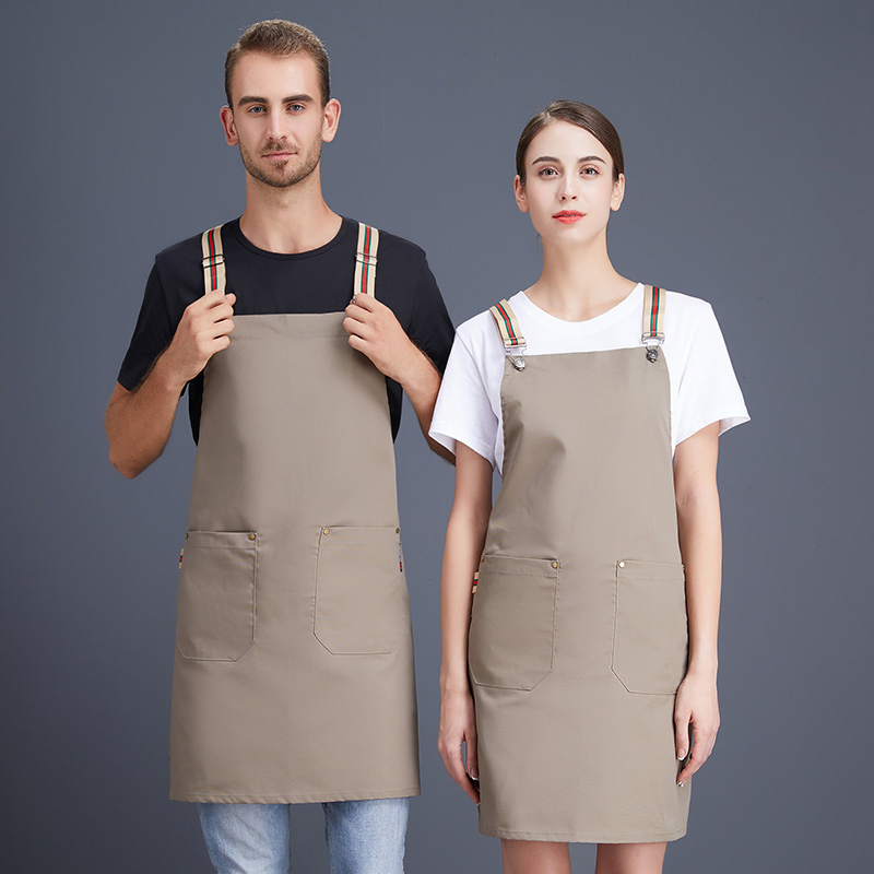 OEM Canvas Men Women Waiter Kitchen Apron for Fast Food Restaurants