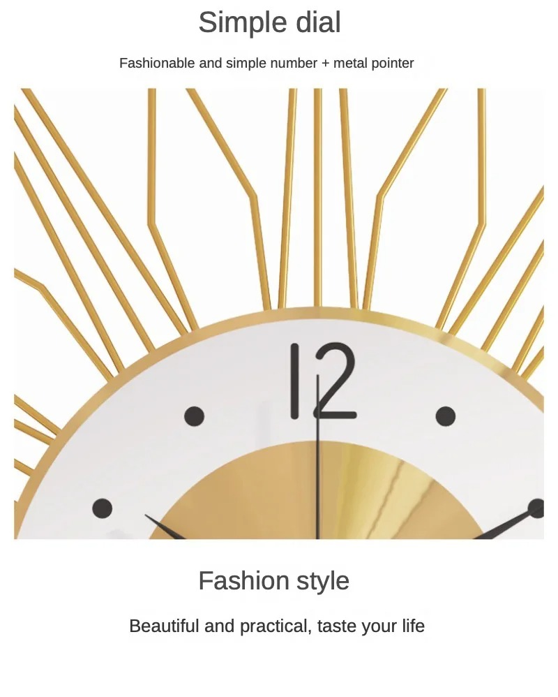 Technology Future Wall Hanging Clock Atomic Motion Time Young Family Home Decoration