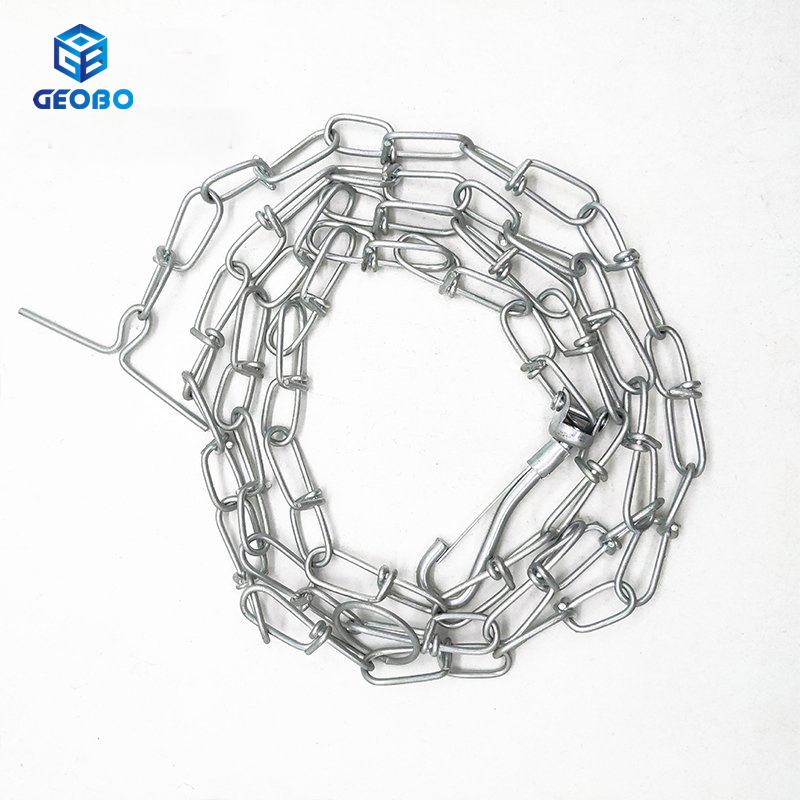 Us Standard Galvanized Weldless Knotted Chain Double Loop Chain