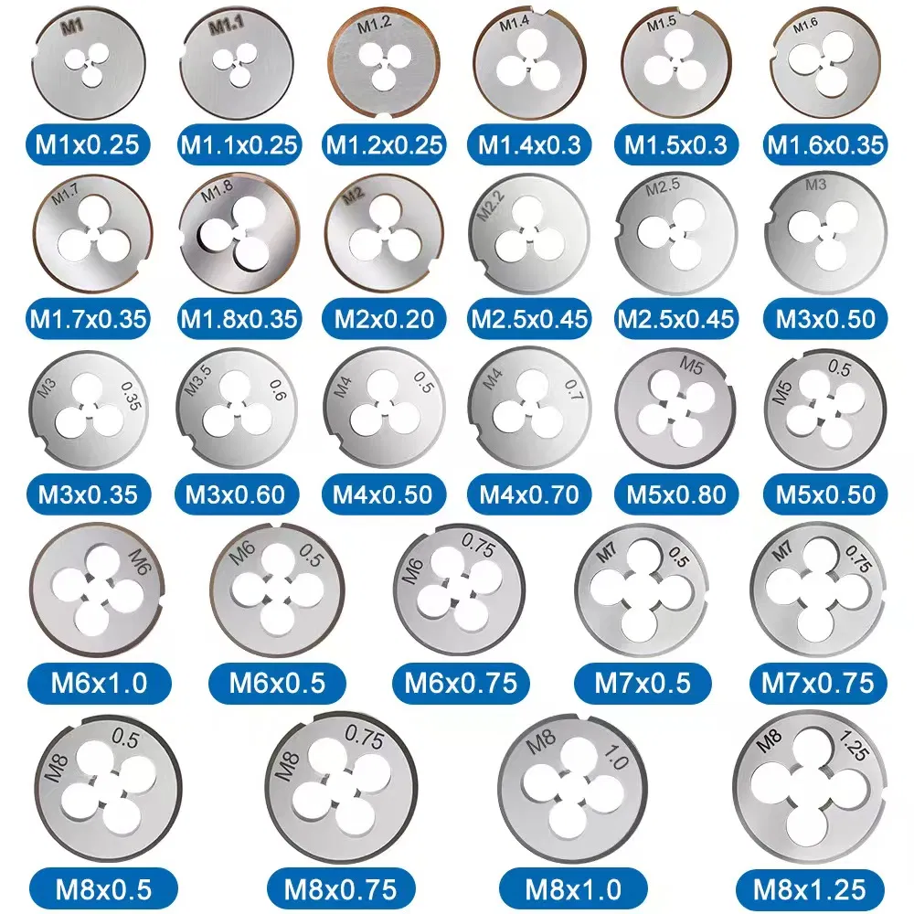 Набор метчиков и плашек 110PCS HCH, метрический