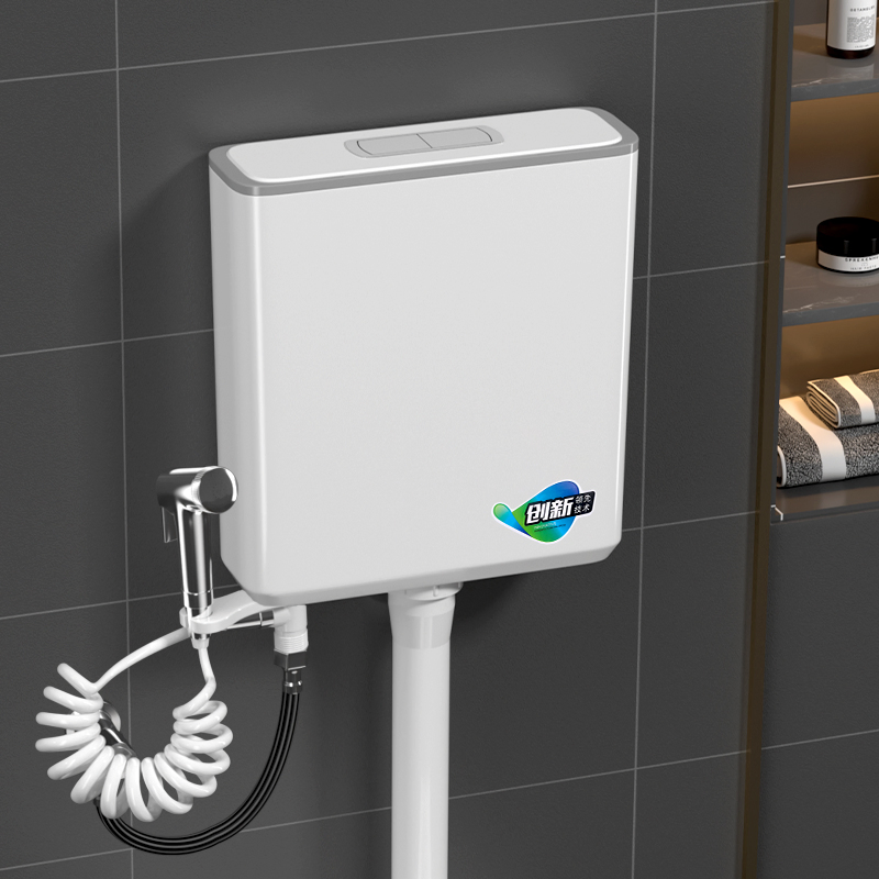 PP Material Squat Toilet Flush Tank with Water-Saving Technology